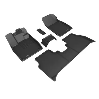 3D MAXpider Floormats For 21-23 VW ID.4 1st / 2nd Row - Black